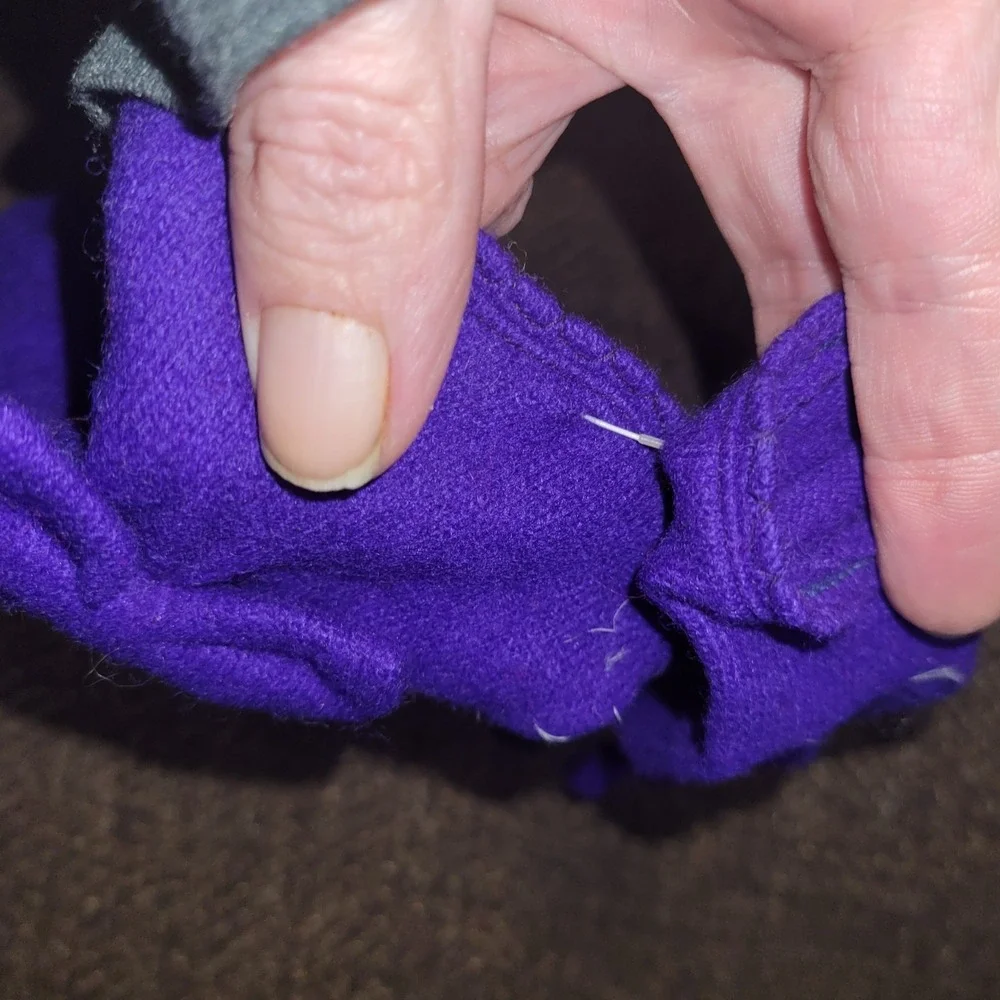 80s‎ JENNIFER MOORE Driving Gloves Macy's Blue Bowes Lambswool Stretch Fall VTG